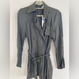 Women's Olive Green Trench Coat NWT